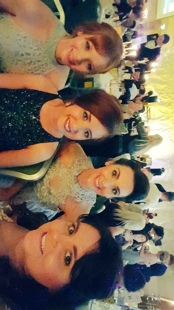 Colleen_Gribben's tweet photo. Down @michaelafound family at the Ball!! #FriendsOfA #FOABTB 👗🎩💄💜💛 https://t.co/4jTJo3IU3X