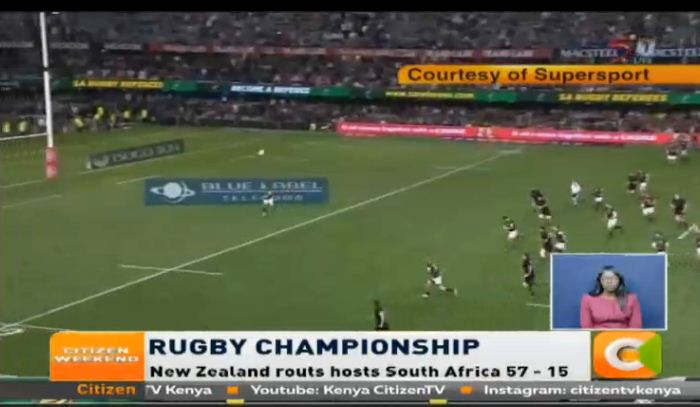 citizentvkenya's tweet image. Rugby Championship: New Zealand routs hosts South Africa 57 – 15 #CitizenWeekend citizentv.co.ke/tv
