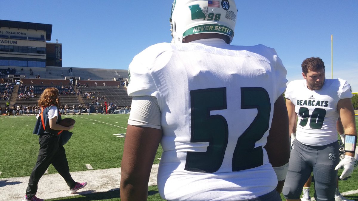 bearcatsports's tweet photo. Brent Morrow will wear No. 52 today for @NWBearcatsFB #oabaab #NT52 https://t.co/XNEhIXmxYi