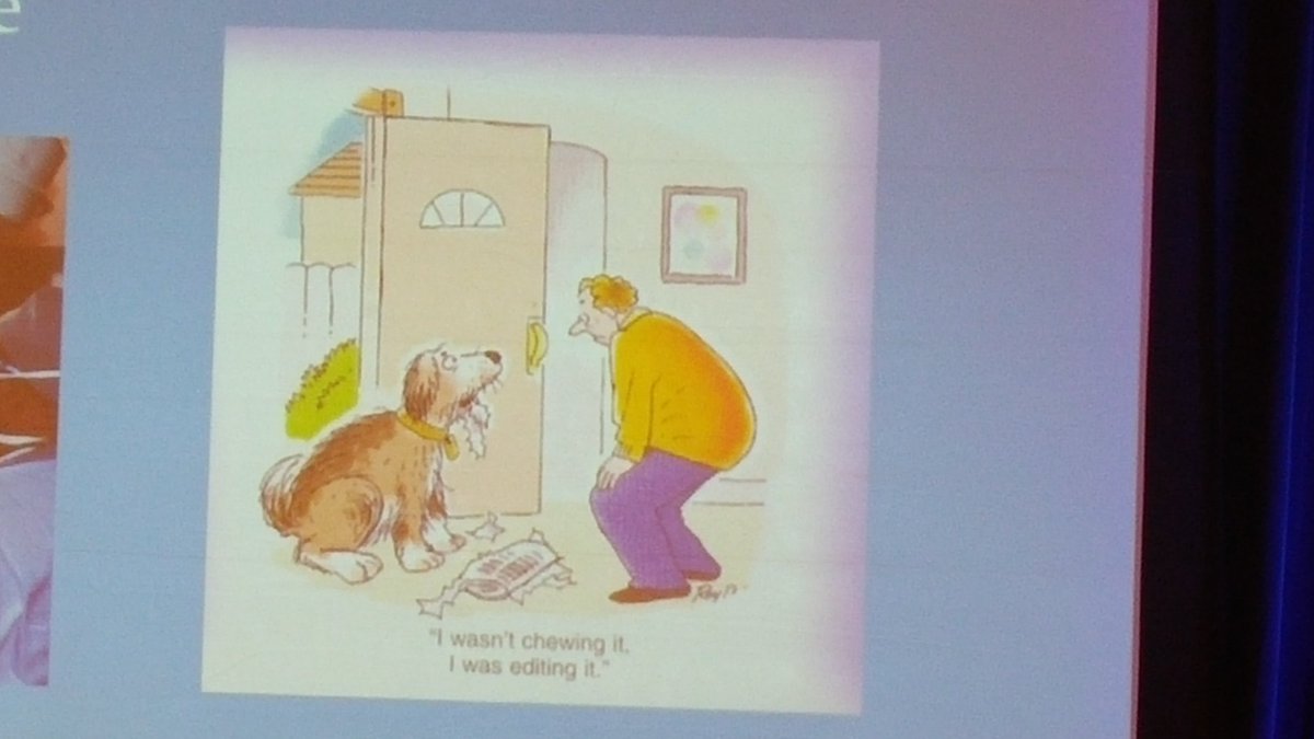 DeeAnnVisk's tweet photo. Editing is not rewriting #AMWA2016 https://t.co/lhYnRBpQjh