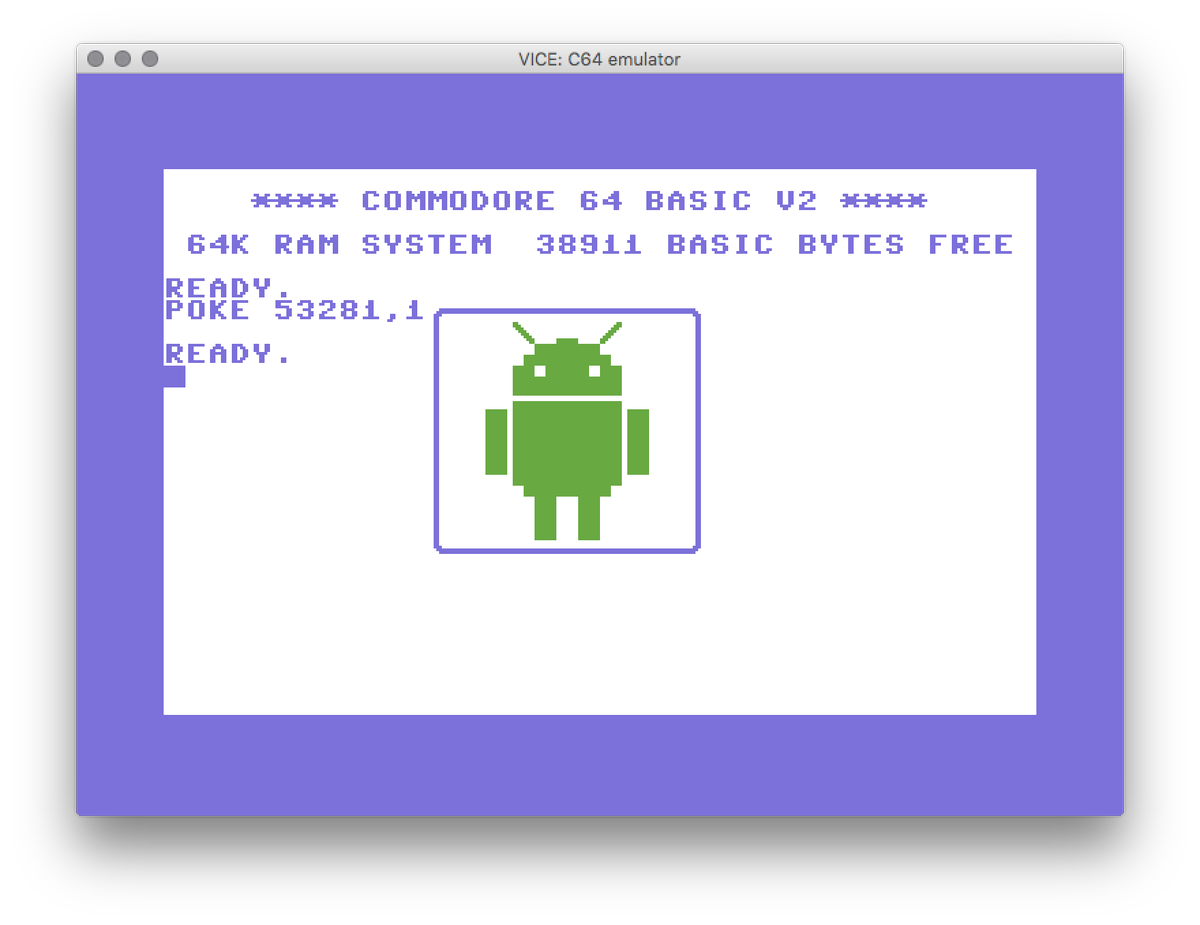 garageapps's tweet photo. Designing the icon on a C64 for the PETSCIIView sample app... #screenshotsaturday #igscreenies #indiedev #android #library #c64 #petscii https://t.co/JNXaHDJN8i