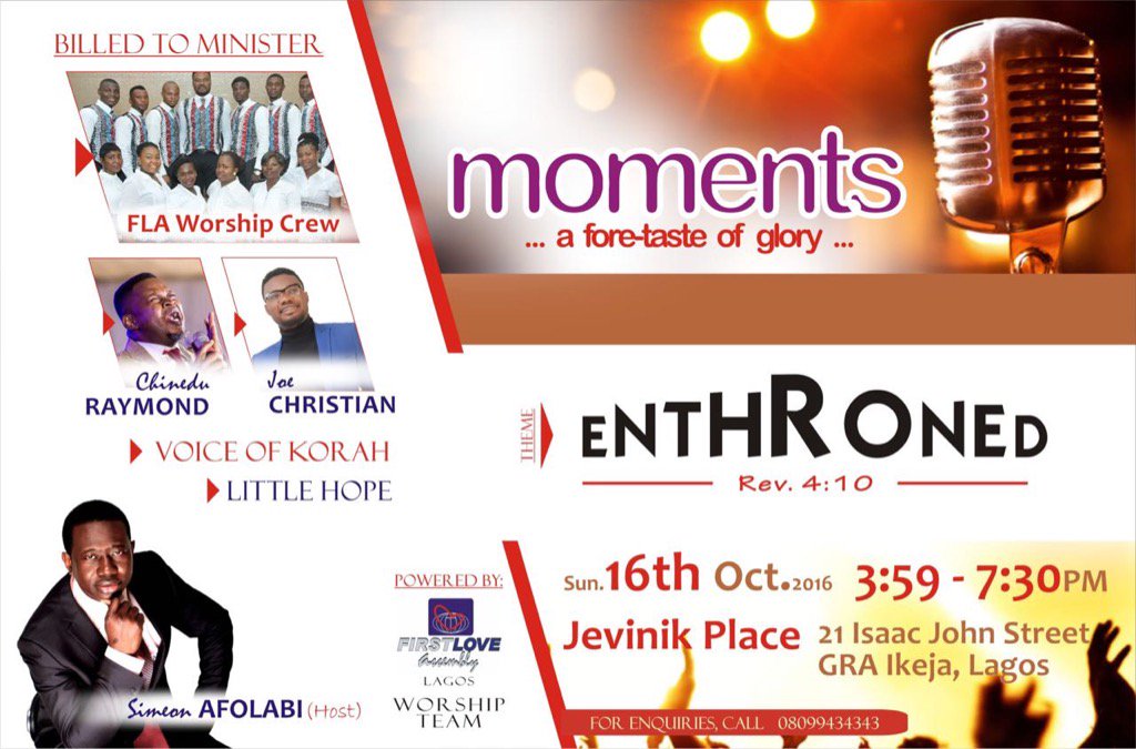 MinJoeChristian's tweet photo. Come let us Enthrone the most high God,in this meeting of just worship,and see God do wonders in ur life.. https://t.co/NTbwrzKJwa