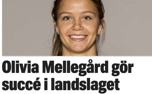 GTnyheter's tweet photo. SUCCÈ. Olivia Mellegård har sannerligen presenterat sig i landslagströjan. https://t.co/jifnoPpONn https://t.co/cyc8e02giL