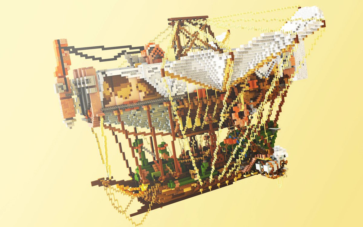 Poseyiidon's tweet photo. Check out the new airship I made with @fafcoudreuse : https://t.co/vZ714U897W https://t.co/i1o2B2Kc5n