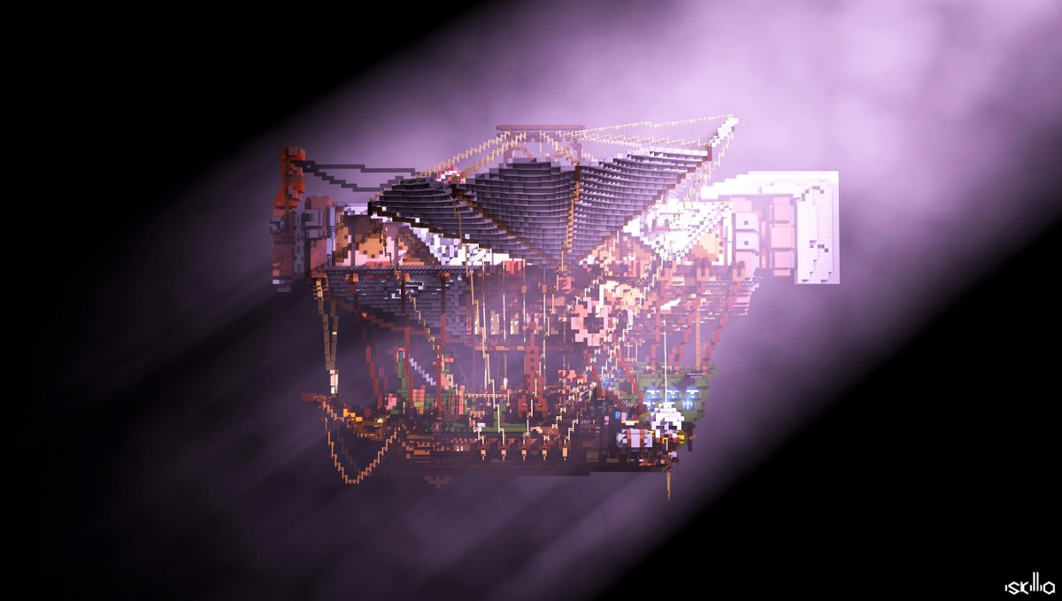 Poseyiidon's tweet photo. Check out the new airship I made with @fafcoudreuse : https://t.co/vZ714U897W https://t.co/i1o2B2Kc5n