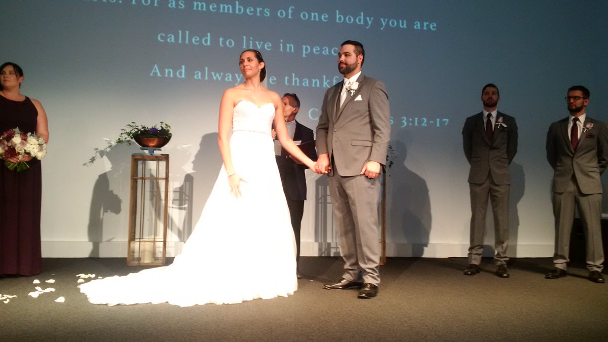 c_winegarden's tweet photo. Alyssa and Adam are married! Wonderful celebration. #teamvanwyck https://t.co/4rMtHhuqds