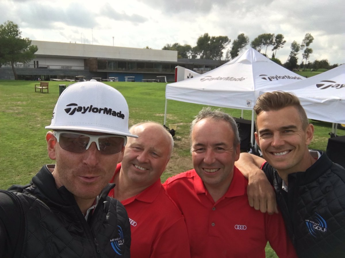 Meandmygolf's tweet photo. Great to see the #ukguys today good luck tomorrow for the final round #audiquattrocup @TaylorMadeTour let us know how you get on https://t.co/BzFuf7y6XL