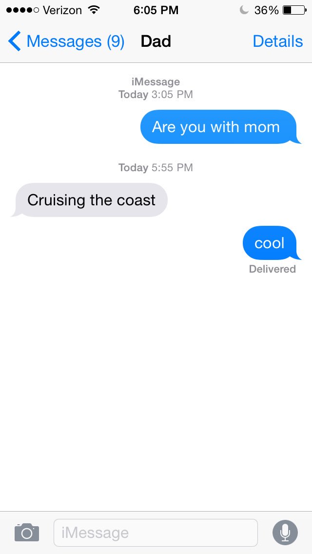 Allie11White's tweet photo. the difference between parents https://t.co/RXaqFdcu6d