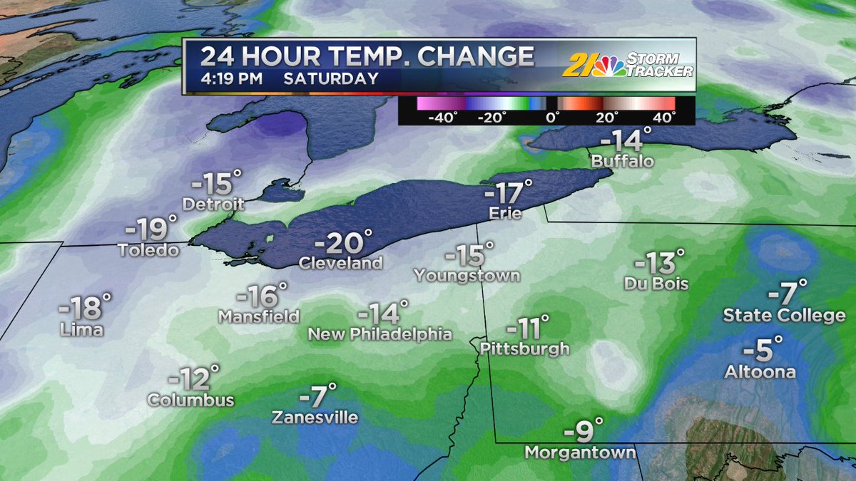 CandaceM_wx's tweet image. Look at this temperature change from yesterday. Wow! Today actually feels like fall! #cooler #tempchange