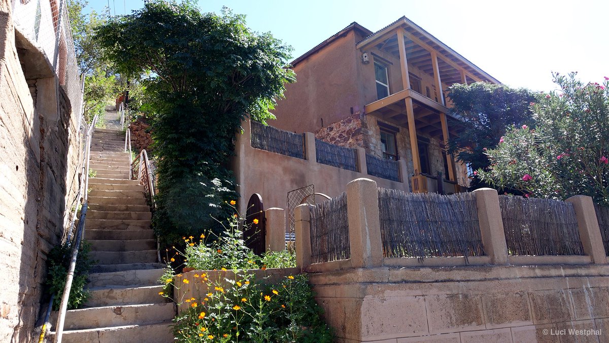One of many stairs in #OldBisbee - famous for the #Bisbee1000 #GreatStairClimb! movingpostcard.com/bisbee-arizona/