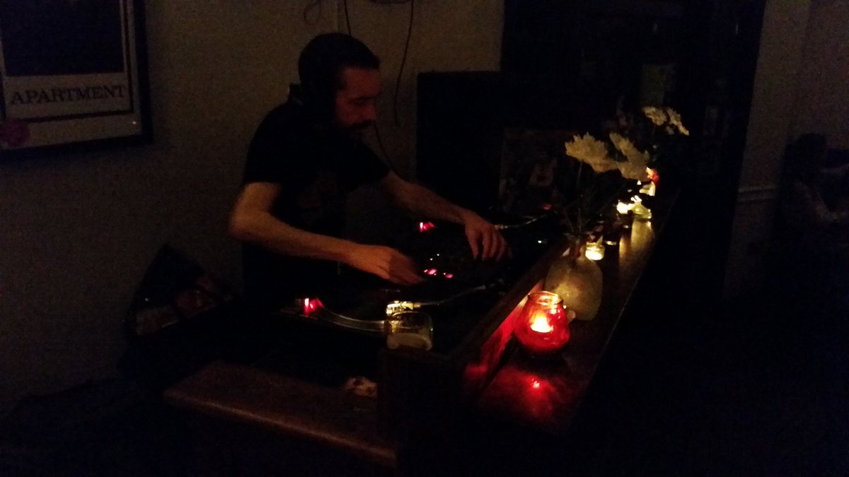 Deviant playing some kick-ass jazz records at the <a href="/Bierhausgalway/">Bierhausgalway</a> right now!