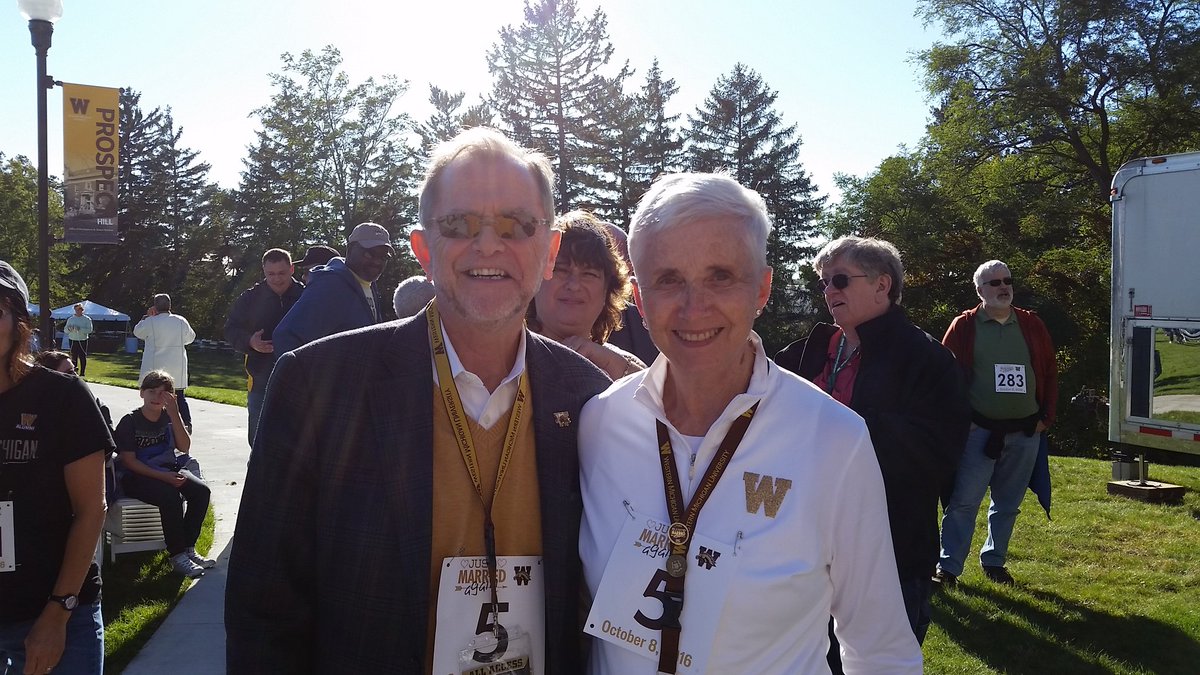 johnmdunnWMU's tweet photo. Congratulations to all the #WMU Broncos who were married (again) today! A new world record! -Prez https://t.co/scJyqF2fIK