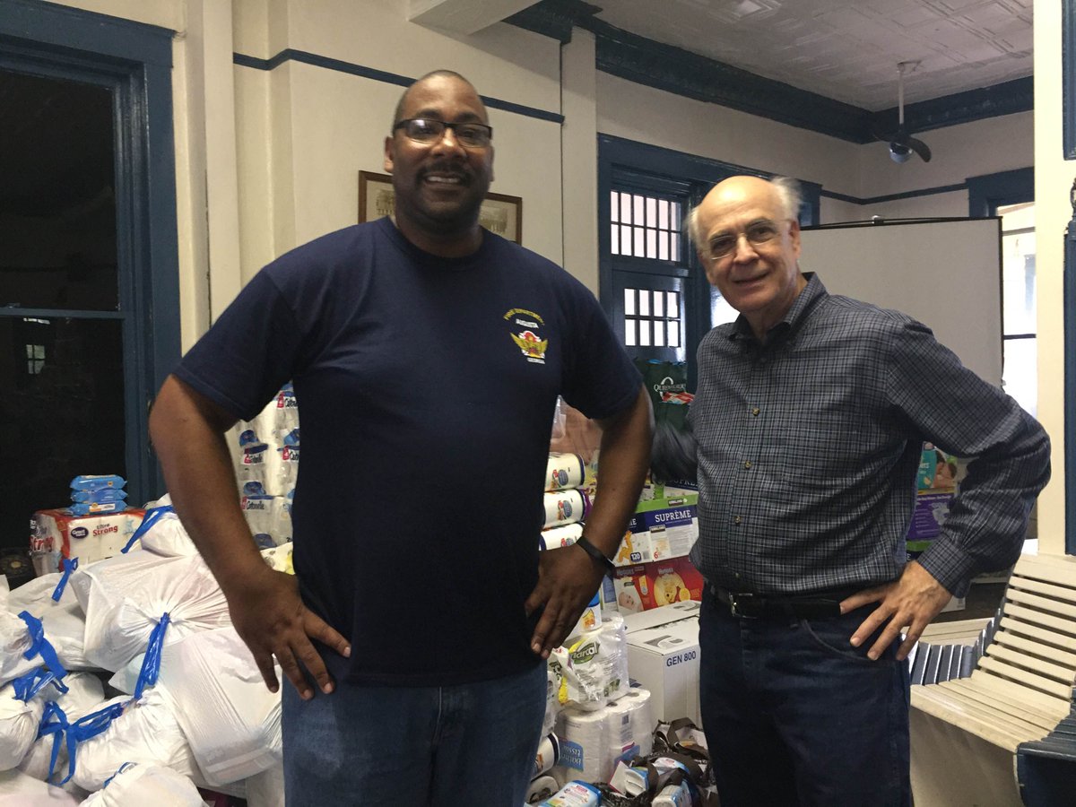 jimbarksdale's tweet photo. Jim dropped off donations today in response to the Hurricane and talked with some of the great first responders today in Richmond County. https://t.co/2AXfraQVkh