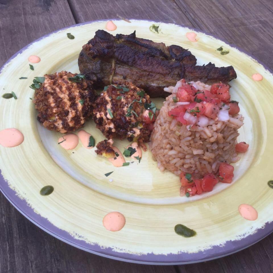 2 Super Savory Specials this Saturday! Short rib dinner plate w/street corn fritters &amp; slow cooked oxtail taco 👌