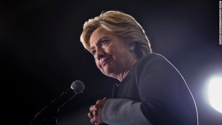 CNNPolitics's tweet photo. Ahead of Sunday's debate, Hillary Clinton stays mum on the Donald Trump implosion – for now https://t.co/XCHyQihpsN https://t.co/9r1hLYsDGe