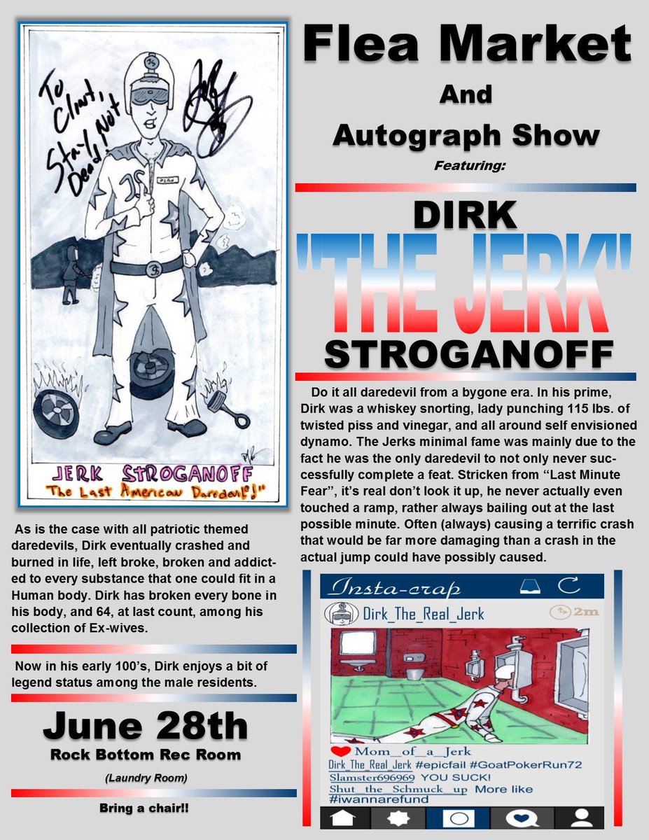 Rodneylr's tweet photo. #MoreElectableThanTrump Dirk "The Jerk" Stroganoff 2016
#DirkTheJerk #startingUnder #makeanimationgreatagain #animation for #legalization https://t.co/1D4Vjl3Ou6