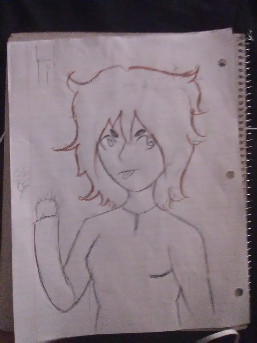 RoseRed44's tweet image. I tried drawing myself.//