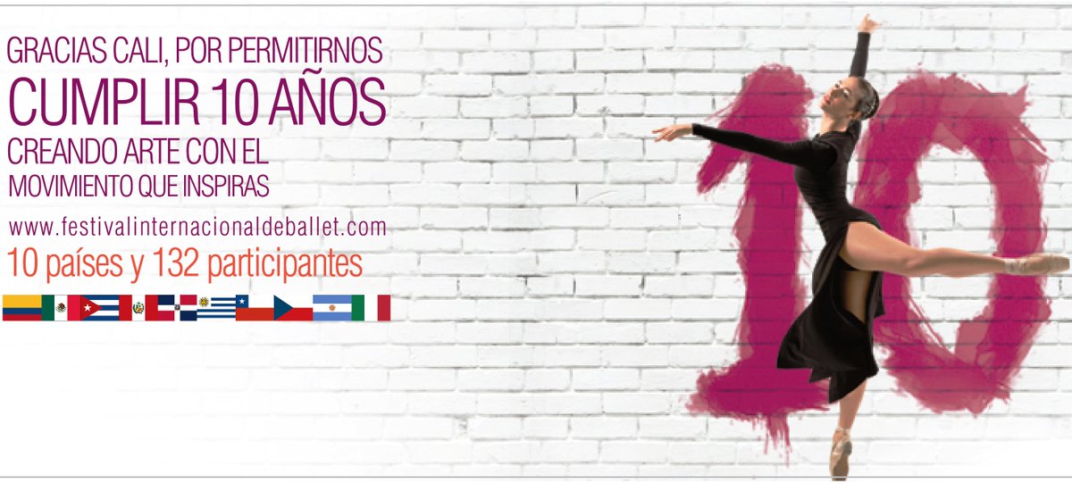 FIBCALI's tweet photo. Gracias Cali por permitirnos cumplir 10 años #FIB2016 Festival Internacional de Ballet #CaliCo #Dance #Ballet ¡Los esperamos el próximo año! https://t.co/VXts0XCkEe