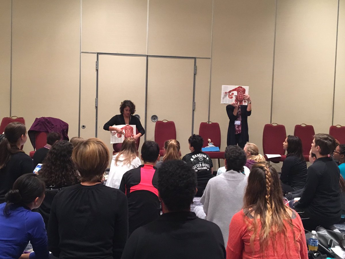 Ms_K_Dance's tweet photo. Everyone loves a good pop-up book! Had a great time learning about anatomy and breath techniques to use in dance earlier today. #NDEO2016 https://t.co/PgPvJlk3VE