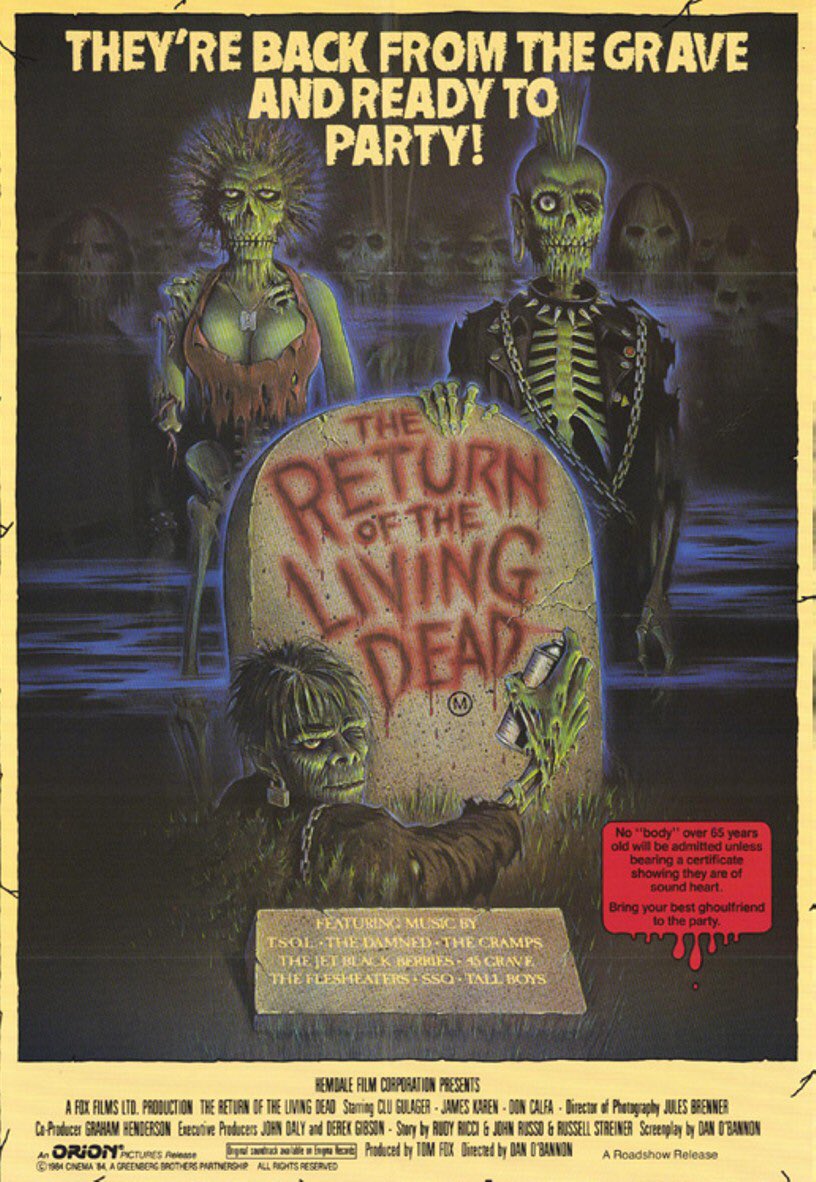 biskuitskull's tweet photo. #TheReturnoftheLivingDead
“I know you’re there Tina. Because I can smell your brains.” #TalkWithHorror https://t.co/X8oKsp2sHv