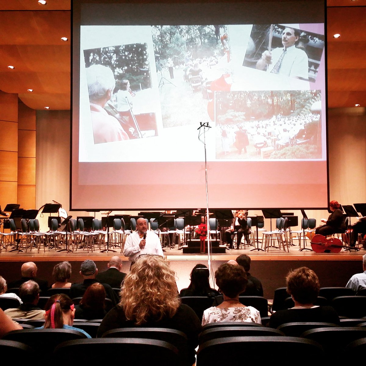 Maestro Bair giving a pre-concert talk about our founding. #SSOrchestra #SSO40