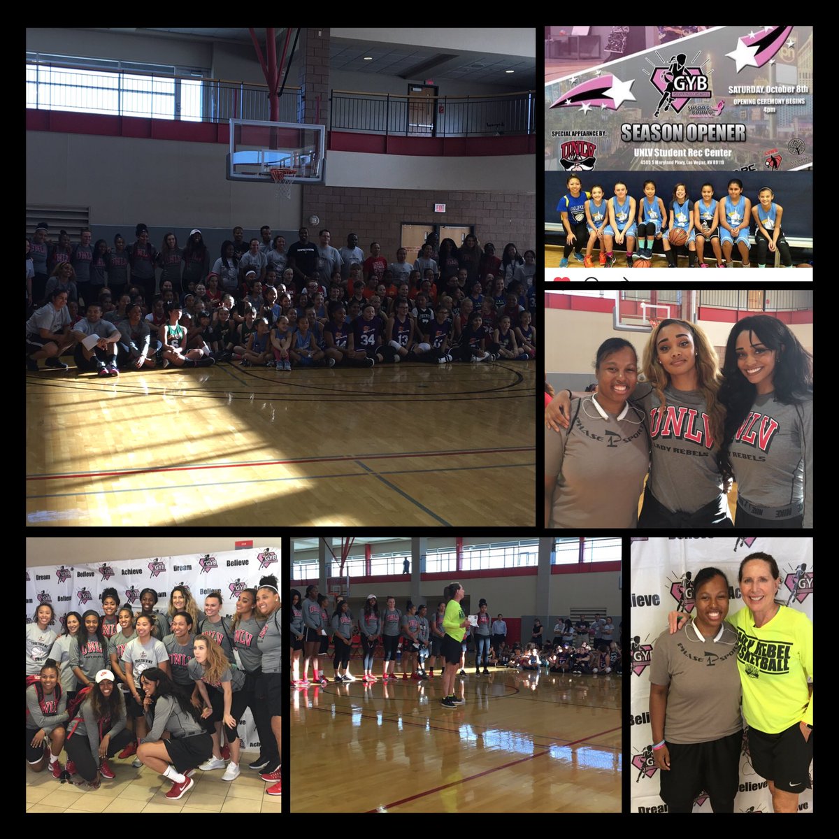 P1BballFam's tweet photo. 🏀Fr Maiya J: GYB Season Opener! Here at UNLV supporting the season opener of GYBLV!! !! Good luck!! #gyblv #watchmework https://t.co/MIqqjsQRPg