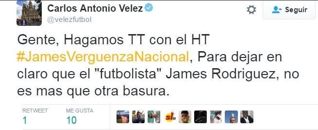 senpaipelame83's tweet photo. @velezfutbol deja de negar el hecho de que hiciste el TT #JamesVerguenzaNacional , e aqui las pruebas https://t.co/LP3xmbu8sc