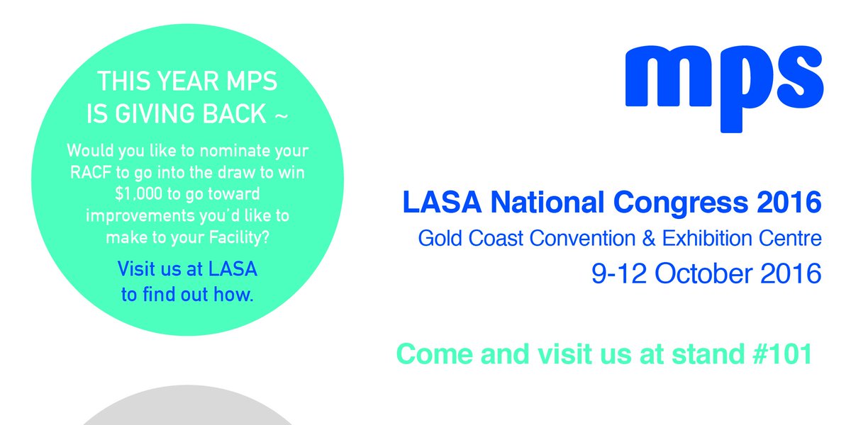 MPSAust's tweet photo. #LASA2016 Visit us this afternoon on stand 101 to see how MPS is giving back. https://t.co/AqSANz2RX0