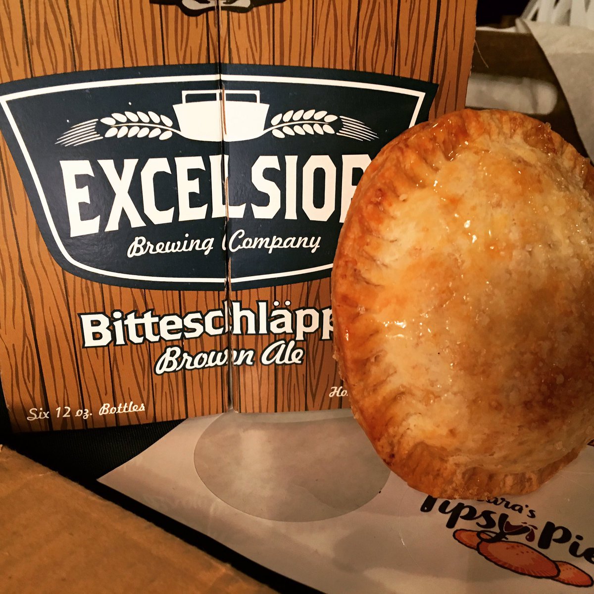 sarastipsypie's tweet photo. What a great day here at @excelsiorbrew. Sunday 12-4 #morepie #thepielady https://t.co/J21fxgBme9