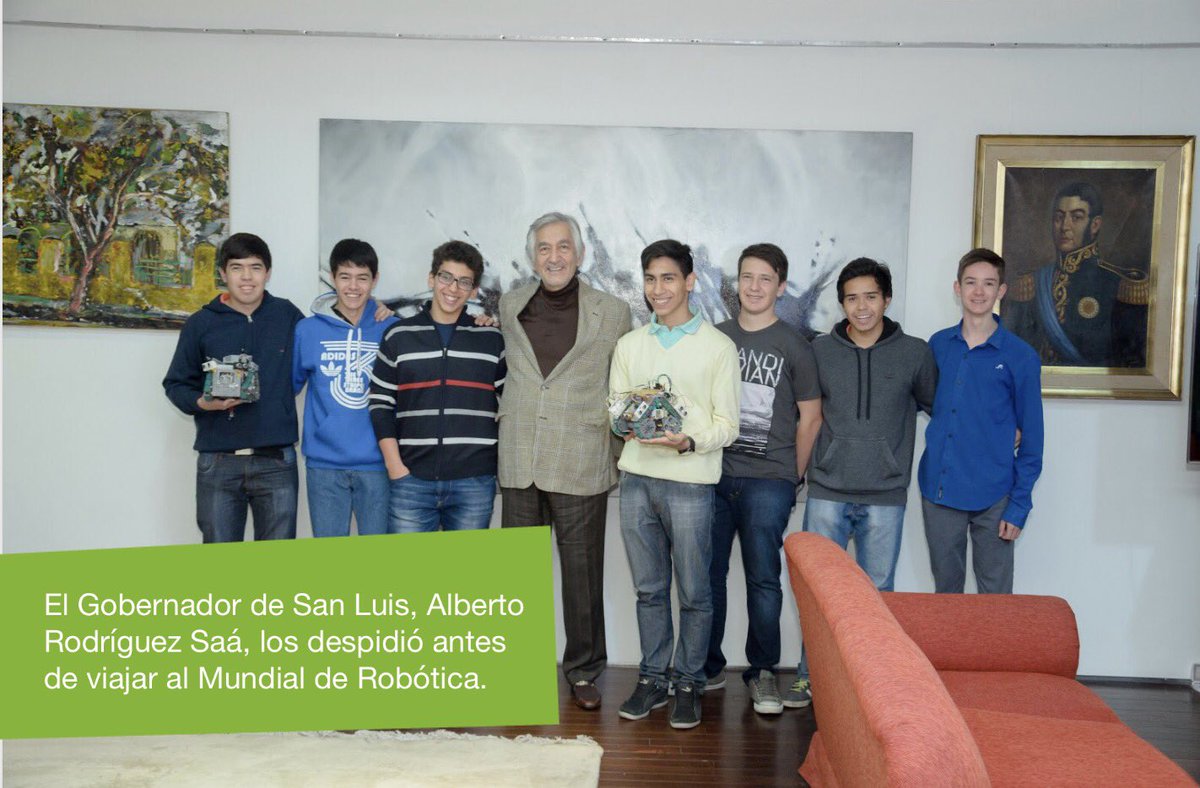 PaulinoGM's tweet photo. @LANACION en San Luis vivimos la era de la robótica. Es una política de estado. Tenemos a los subcampeones mundiales de la #Robocup2016. https://t.co/yX45KwifMF