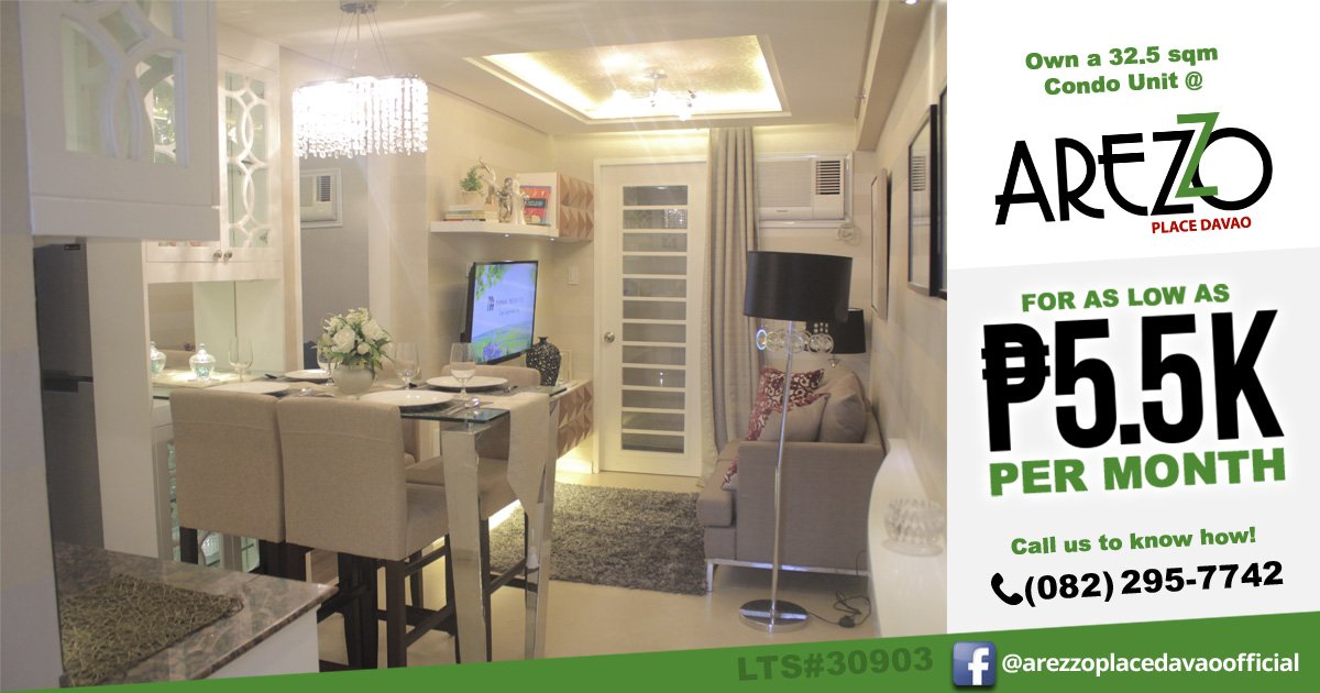 APDPhinma's tweet photo. Here's a look at what our condo units can look like when furnished. #ArezzoDavao #DavaoCondominiums #RealEstateDavao #RealEstateAgent https://t.co/DIAwSwEa2a