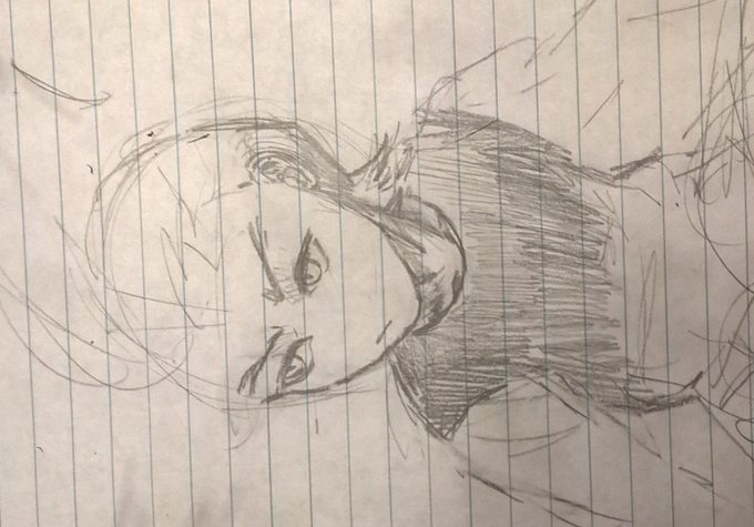 tfw youre scared of finishing a drawing because you dont want to ruin it.  like I havent drawn this good in forever 
