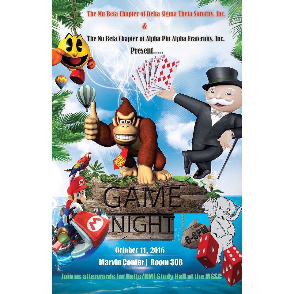 MuBetaDST's tweet image. Game Night on Tuesday!!