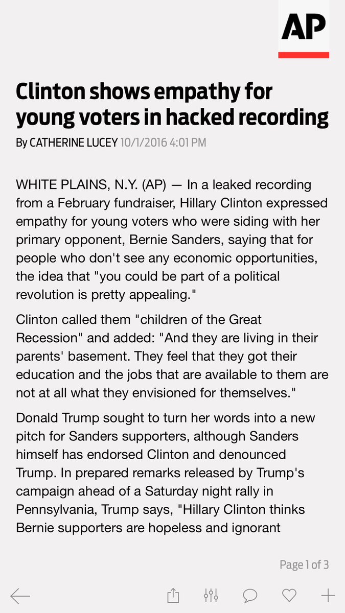 wikileaks's tweet image. Another example from AP of the collapse in US journalism where media organizations compete to advertise alignment with the ruling party.