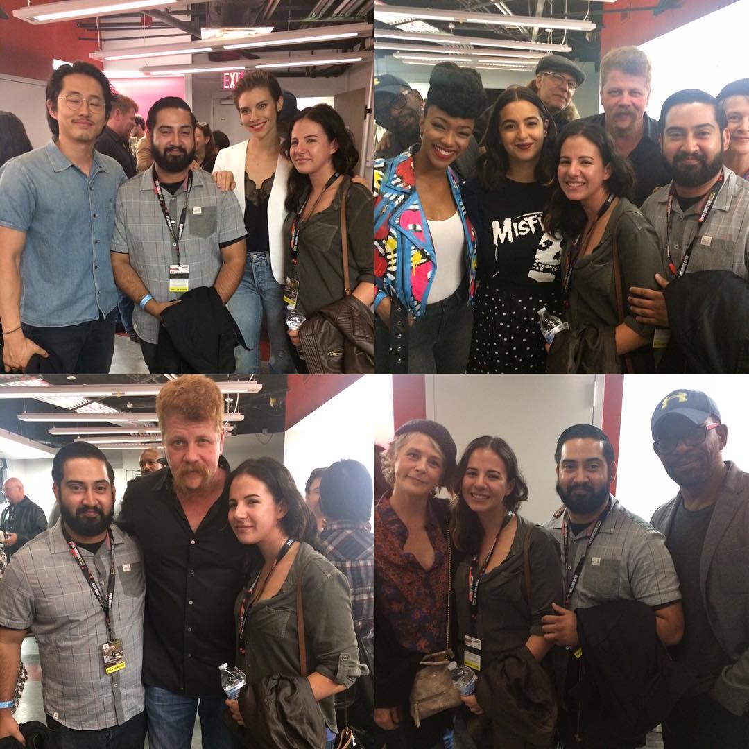 Hanny_Nanny's tweet photo. #TWDFamily with 📷 rosaliedeltoro ... Part 2. Just incredible ... Thank you so much #omazeworld - #NYCC #TWD #TheWalkingDead https://t.co/cksTZbdVxe