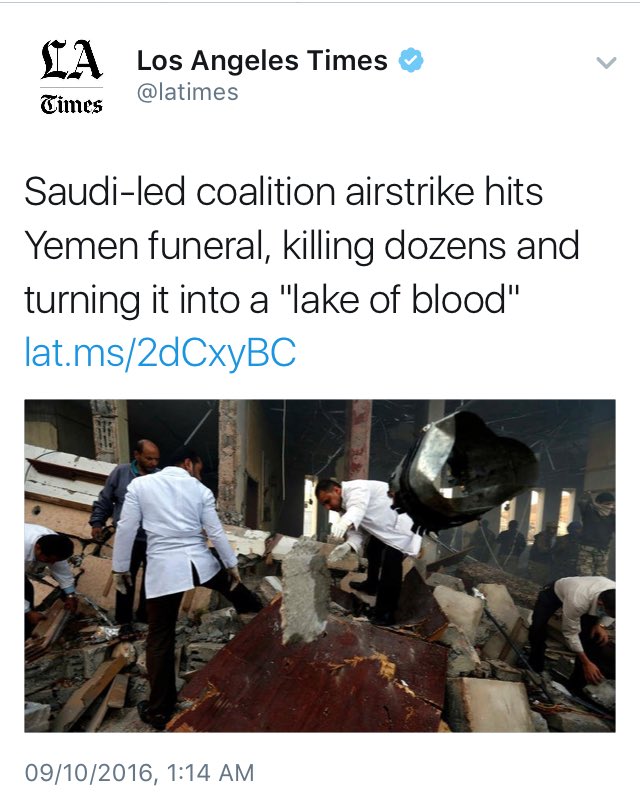 In #Yemen, Saudi jets turned a funeral into a "lake of blood". #Muharram is one of the war-free months in #Islam due to its sanctity.