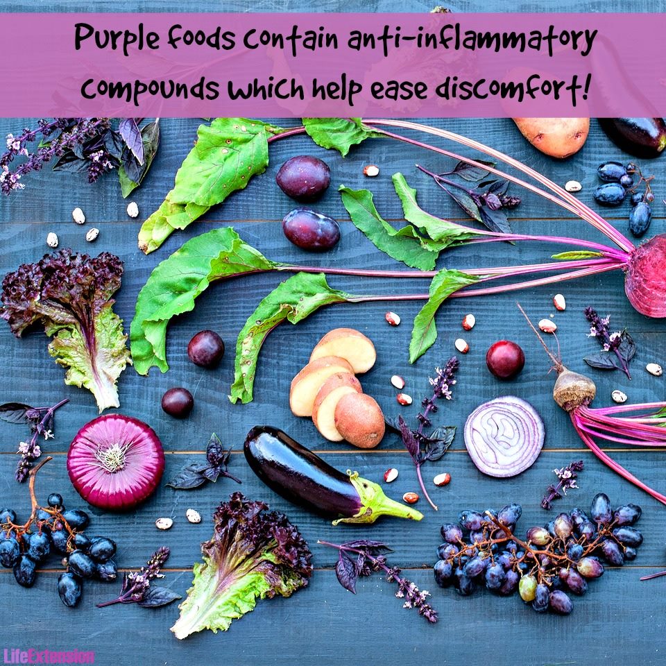 LifeExtension's tweet photo. Purple foods color your plate and fight pain! Which are your favorites? #nutrition #pain https://t.co/nzWnhxtY9O