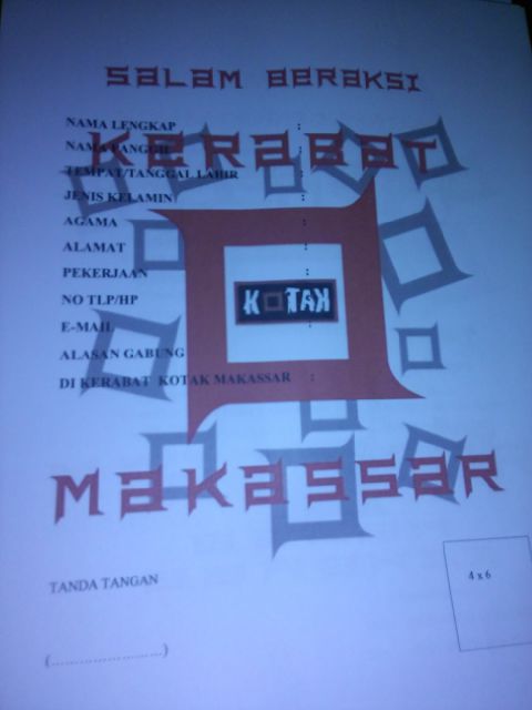 joesjus's tweet photo. Open member kerabat kotak makassar angk 12 #formulir member https://t.co/4CIdpteZ1l