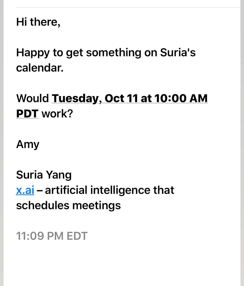 suriayang's tweet photo. Amy helped me send out meeting invite. @xdotai impressive UI design, it is almost invisible! https://t.co/sGd5aHNqTv