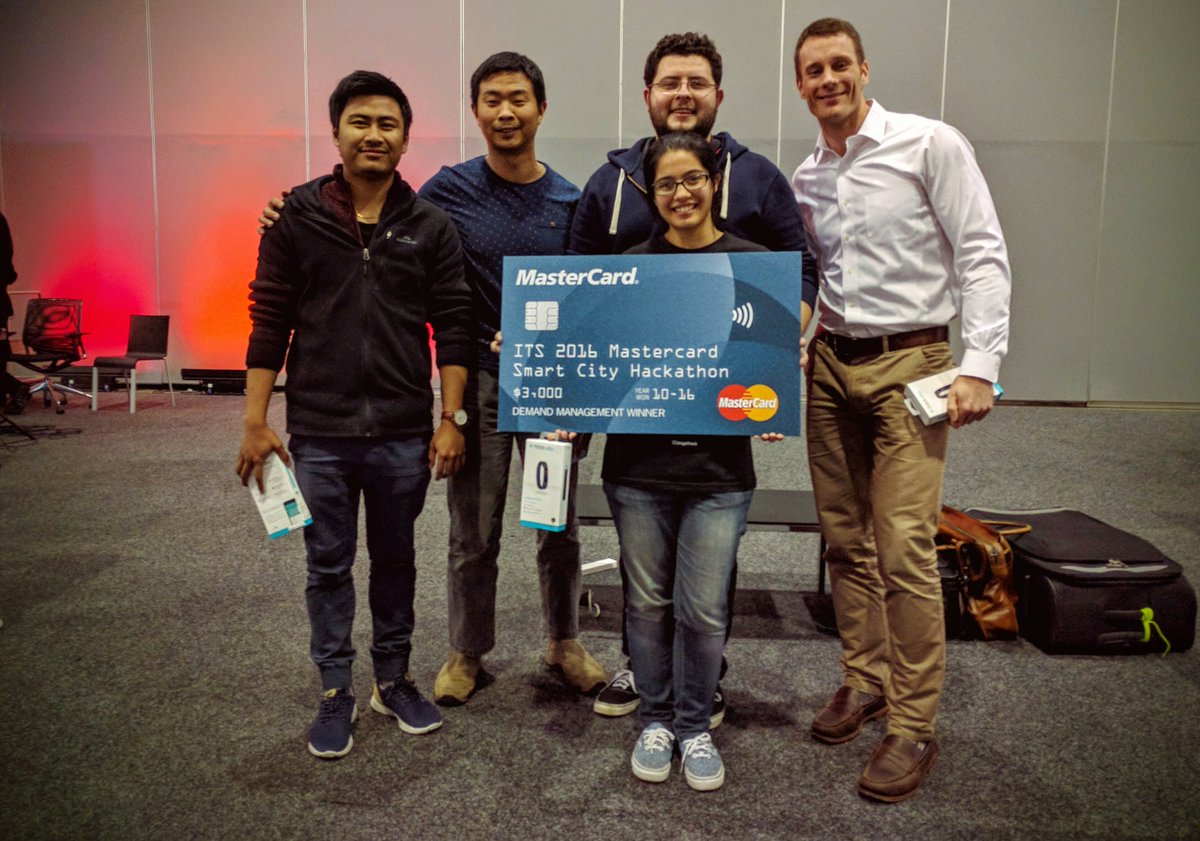 xavier_ho's tweet photo. We won the Demand Management prize! Proud of the team! #ITSHack good work everyone https://t.co/6dzS80GlSH