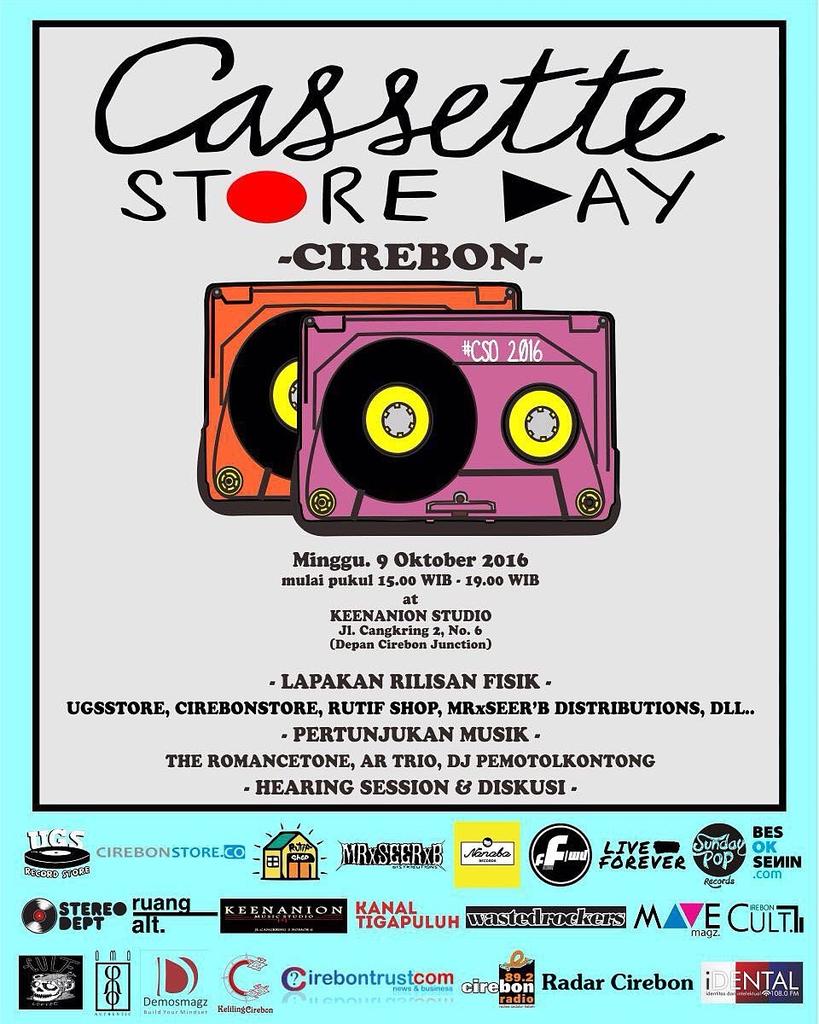 Cari kaset EP <a href="/gmb_official/">goodmorningbreakfast</a> ? Yuks jam 3 siang ini merapat ke <a href="/KeenanionStudio/">Keenanion Studio</a> #cassettestoreday cabang cirebon
