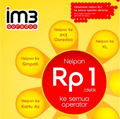 Hanya dengan Rp 1/detik ke semua operator, silaturahmi jd tanpa batas! #BuktikanRp1 IM3Ooredoo.com/Rp1