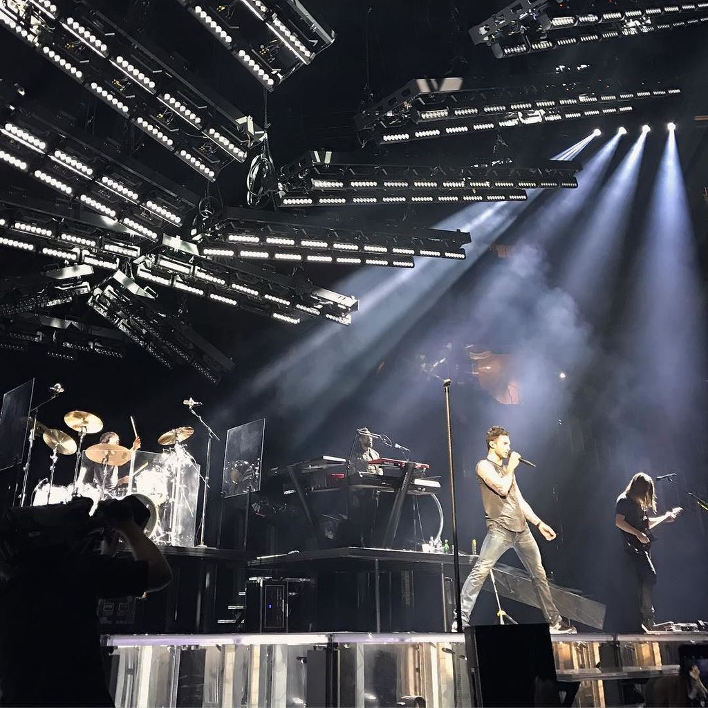 paulmayne's tweet photo. Maroon 5 with my wife (who loves them (him)). #maroon5 #maroon5concert #maroon5slc #adamle… https://t.co/u4zrz0hGBE https://t.co/wxUVkHT1AN