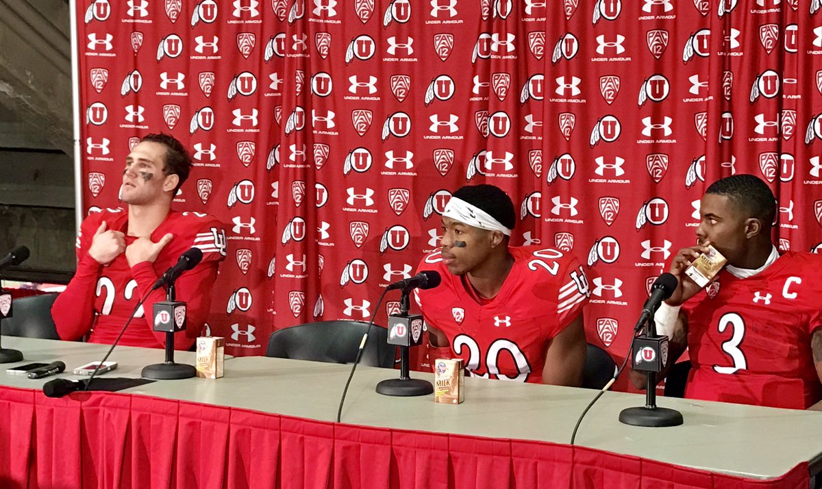 ChronySports's tweet photo. Chase Hansen, Marcus Williams & Troy Williams post game conference
#AZvsUTAH #UUThrowback https://t.co/NnWHsuow2y