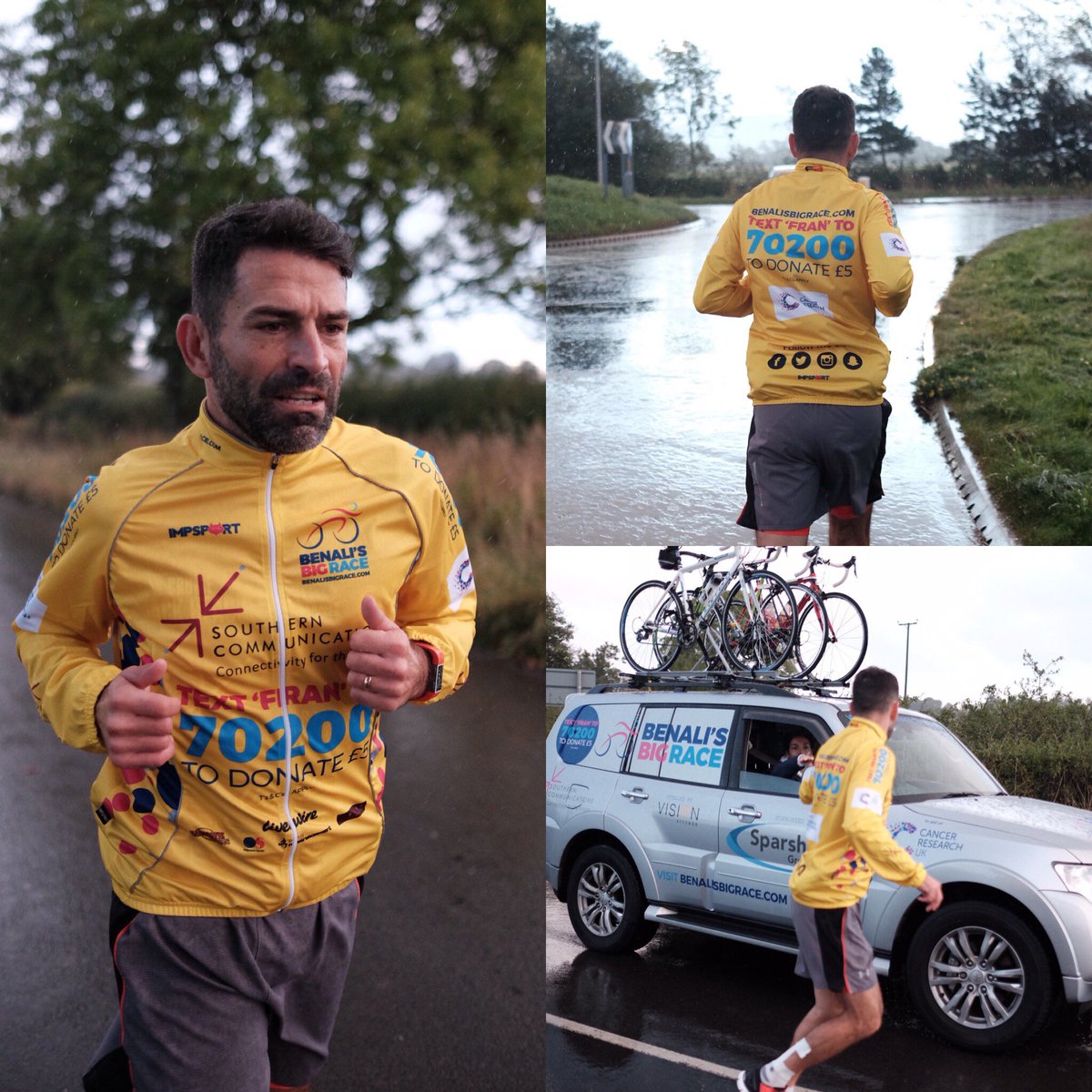 IronFran2019's tweet photo. Superfran is on his way to @hullfcofficial closing in on Thirsk area in his morning marathon run #gofran #CRUK https://t.co/tM7c0TEumV