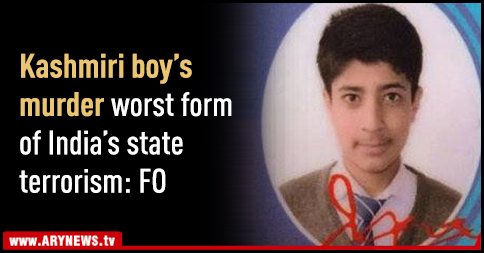 ARYNEWSOFFICIAL's tweet photo. 12-year-old Junaid Ahmed was standing outside his home when #Indian forces targeted him with a pellet gun.

Read: https://t.co/buKOJznUIX https://t.co/ZSWVzEMRQy