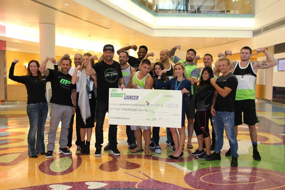givechildrensco's tweet photo. .@MusclePharm raised $63K+ for @ChildrensColo at their #SubmitCancer Jiu-Jitsu event! Thank you for supporting our patients. #MPNation https://t.co/l6UfMfxMDX