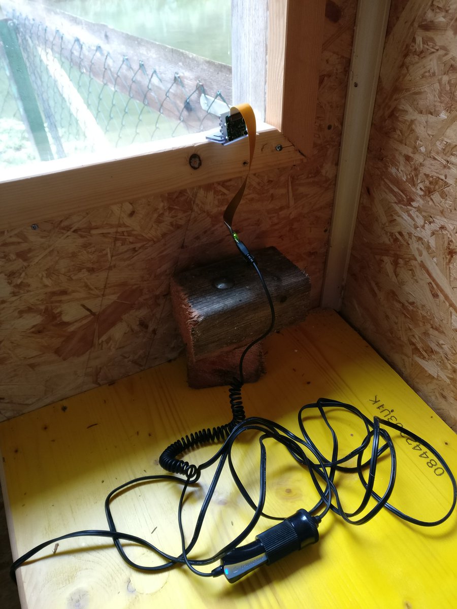 EpicLPer's tweet image. Mounted the camera now, lets see if the fish stealer comes by again! ;D
#RaspberryPi #Zero #MotionEyeOS