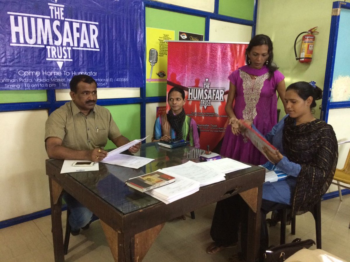 HumsafarTrust's tweet photo. HST Organised a Voter Id registration camp for Transgender community. Come by this week at the Drop in Centre and register your name. https://t.co/LVfsoLJFgu