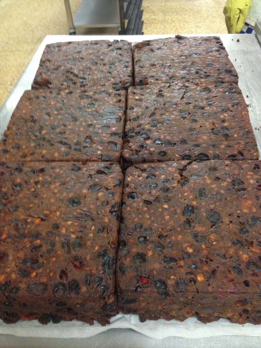 The Power &amp; Glory of slow low heat .... miles of Cognac steeped blocks of finest Fruit and Nuts...!